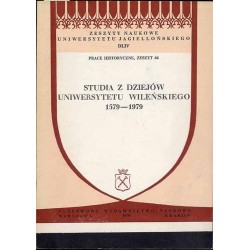 Studia z dziejów Uniwersytetu Wileńskiego 1579-1979