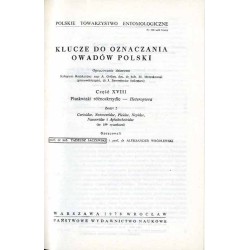 Klucze do oznaczania owadów Polski. Cz.18: Pluskwiaki różnoskrzydłe - Heteroptera. Z.2: Corixidae, Notonectidae, Pleidae, Nepida