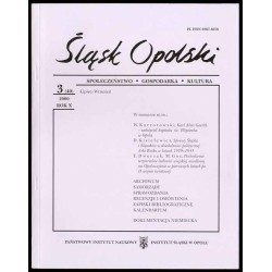 Śląsk Opolski. Społeczeństwo, gospodarka, kultura. R.10 (2000). Nr 3 (40) (Lipiec-Wrzesień 2000)