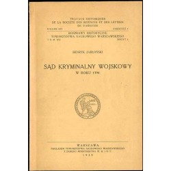 Sąd kryminalny wojskowy w roku 1794