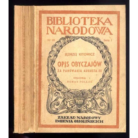Opis obyczajów za panowania Augusta III