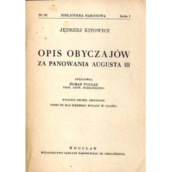 Opis obyczajów za panowania Augusta III