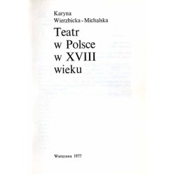 Teatr w Polsce w XVIII wieku