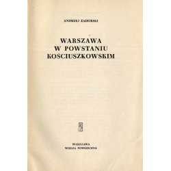 Warszawa w powstaniu kościuszkowskim