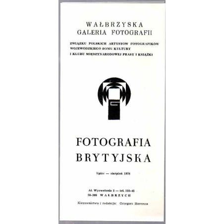 Fotografia brytyjska, lipiec-sierpień 1978