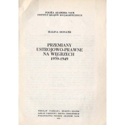 Przemiany ustrojowo-prawne na Węgrzech 1939-1949