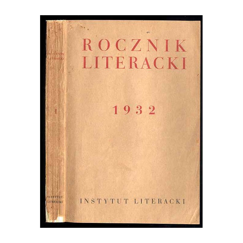 Rocznik Literacki za rok 1932 (R.1)