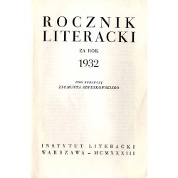 Rocznik Literacki za rok 1932 (R.1)