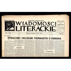 Wiadomości Literackie. Tygodnik. R.9 (1932). Nr 7 (424) (14 lutego 1932)