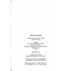 Nasza ojcowizna. Jednodniówka na trzydziestolecie Sekcji Folklorystycznej Zarządu Głównego Polskiego Związku Kulturalno-Oświatow