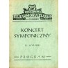 Państwowa Filharmonia Śląska. Program. Koncert Symfoniczny 12-14 VI. 1953. Zakończenie Sezonu 1952/53