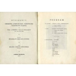 Państwowa Filharmonia Śląska. Program. Koncert Symfoniczny 12-14 VI. 1953. Zakończenie Sezonu 1952/53