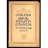 Sprawozdanie Koła Uczniów i Byłych Uczniów Szkoły Nauk Politycznych za rok 1928/29