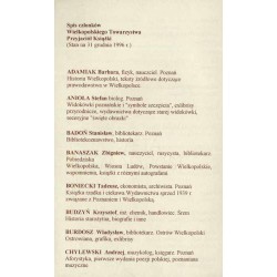 Wielkopolscy bibliofile. Informator o wystawie Poznań, 1997
