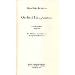 Gerhart Hauptmann. Ein Lebensbild. Biografia