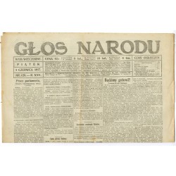 Głos Narodu. R.25 (1917). Nr 129 (1 czerwca 1917). Wydanie wieczorne