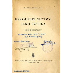Rękodzielnictwo jako sztuka. Szkic historyczny