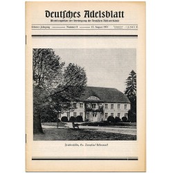 Deutsches Adelsblatt. 10. Jahrgang (1971). Nr 8 (15 VIII 1971) [Friedenfelde, Kr. Templin / Uckermark]