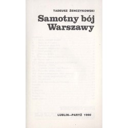 Samotny bój Warszawy