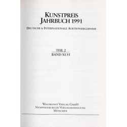Kunstpreis Jahrbuch 1991. Deutsche und Internationale Auktionsergebnisse. Band.46 Teil 1-2 w 2 vol
