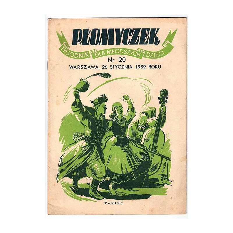 Płomyczek. Tygodnik dla młodszych dzieci. 1939. Nr 20 (26 stycznia 1939)