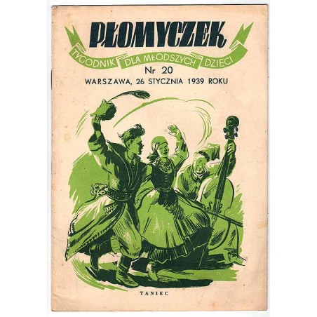 Płomyczek. Tygodnik dla młodszych dzieci. 1939. Nr 20 (26 stycznia 1939)