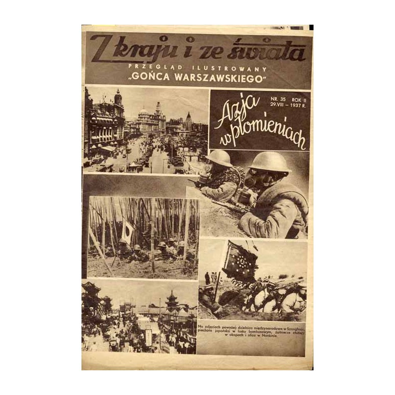 Z Kraju i ze Świata. Przegląd ilustrowany "Gońca Warszawskiego". R.2 (1937). Nr 35 (29 sierpnia 1937)