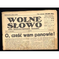 Wolne Słowo. Pismo narodowo-radykalne, niezależne. R.6 (1924). Nr 7 (10 marca 1924)
