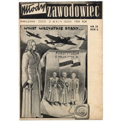 Młody Zawodowiec. R.5 (1939). Nr 33 (2 maja 1939) / Konstytucja 3 maja / PKO / Zaolzie i Trzyniec