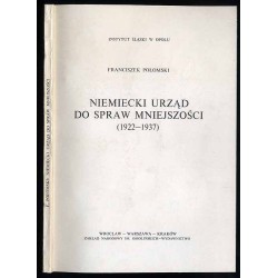 Niemiecki Urząd do Spraw Mniejszości. 1922-1937