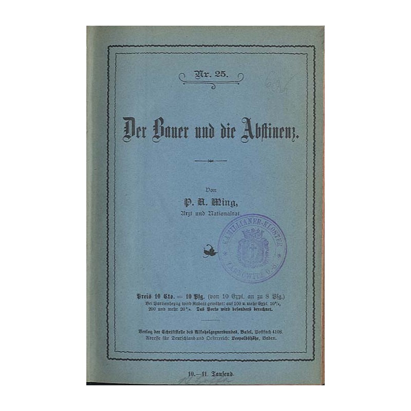 Ming P.A.: Der Bauer und die Abstinenz