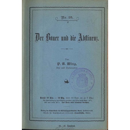 Ming P.A.: Der Bauer und die Abstinenz