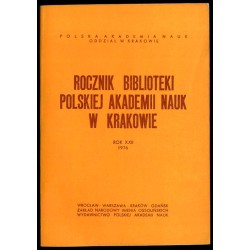 Rocznik Biblioteki Polskiej Akademii Nauk w Krakowie. R.22 (1976)