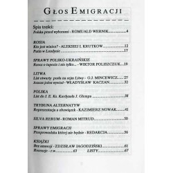 Głos Emigracji. Kwartalnik polityczno-społeczny poświęcony sprawom kresowym. Nr 6 (V 2000)