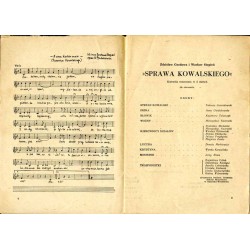 Sprawa Kowalskiego. Z. Gozdawa, W. Stępień. Premiera w Teatrze Dramatycznym w Gdyni dnia 12 stycznia 1957 r