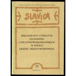 Bibliografia literatur zachodnio- i południowosłowiańskich w Polsce okresu międzywojennego