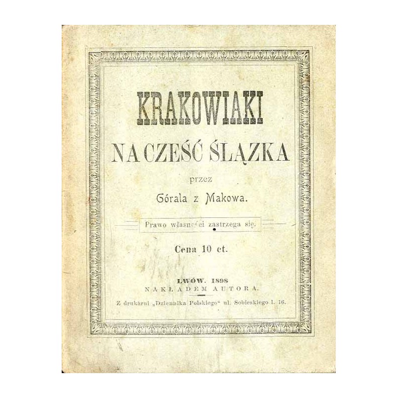 Krakowiaki na cześć Ślązka