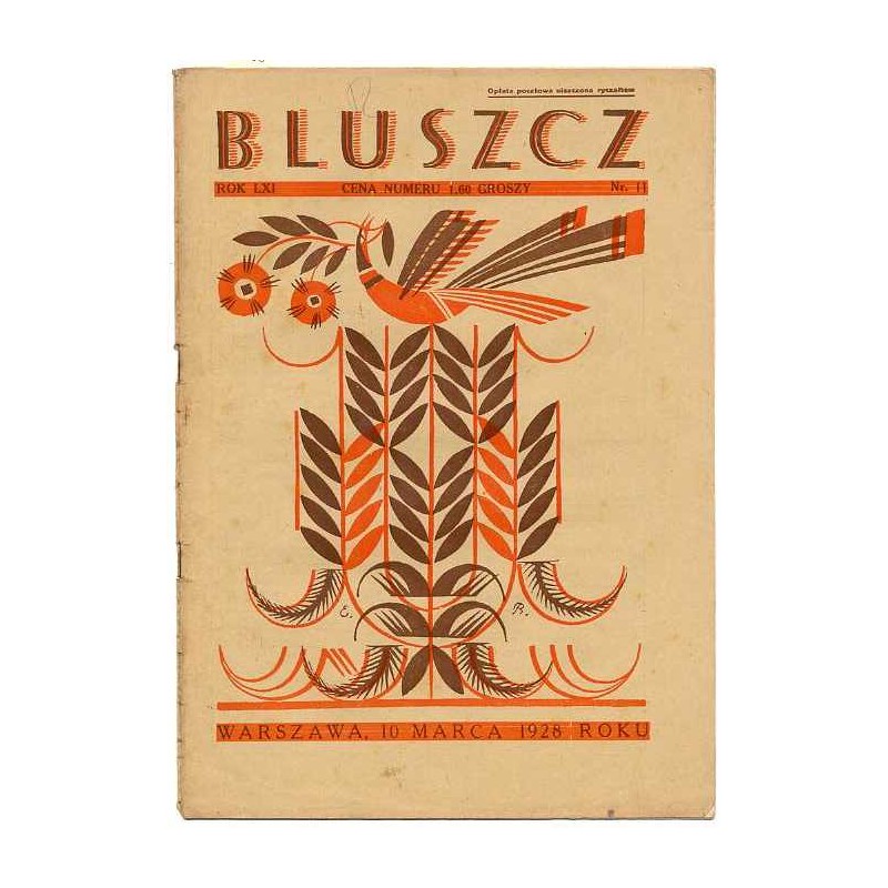 Bluszcz. Społeczno-literacki ilustrowany tygodnik kobiecy. R.61 (1928). Nr 11 (10 marca 1928)