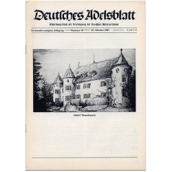 Deutsches Adelsblatt. 26. Jahrgang (1987). Nr 10 (15 X 1987) [Schloß Thannhausen]