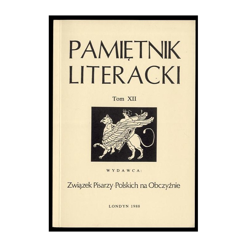 Pamiętnik Literacki. T.12