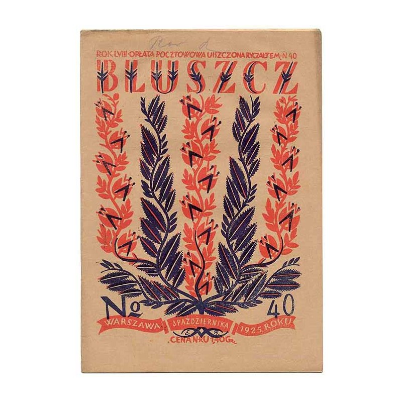 Bluszcz. Pismo tygodniowe ilustrowane dla kobiet. R.58 (1925). Nr 40 (3 października 1925)