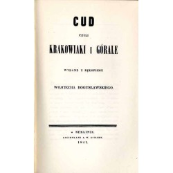Cud czyli Krakowiaki i górale