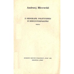 Z geografii politycznej II Rzeczypospolitej. Szkice
