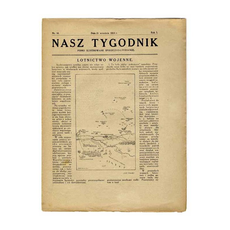 Nasz Tygodnik. Pismo ilustrowane społeczno-literackie. R.1 (1924). Nr 16 (21 września 1924)