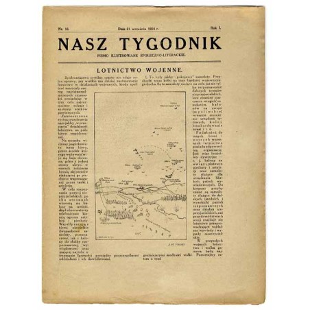 Nasz Tygodnik. Pismo ilustrowane społeczno-literackie. R.1 (1924). Nr 16 (21 września 1924)
