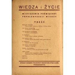 Wiedza i Życie. Miesięcznik poświęcony popularyzacji wiedzy oraz samokształceniu. R.6 (1931). Z.3 (Marzec 1931)