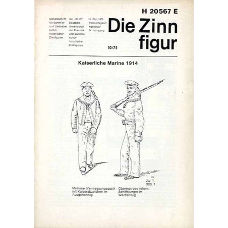 Die Zinnfigur. Monatsschrift für Sammler und Liebhaber kulturhistorischer Zinnfiguren. 24. Jahrgang (1975). Nr 10 (15. Oktober 1