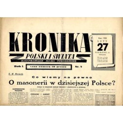 Kronika Polski i Świata. Ilustrowane pismo tygodniowe. R.1 (1938). Nr 7 (27 lutego 1938) / Masoneria / Tadeusz Frenkiel