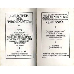 Bibliothek der Kirchenväter. Eine Auswahl Patristischer Werke in deutscher übersetzung. Reihe 1 B. 28: Augustinus Aurelius: Ausg