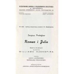 Sergiusz Prokofiew: Romeo i Julia. Balet w aktach